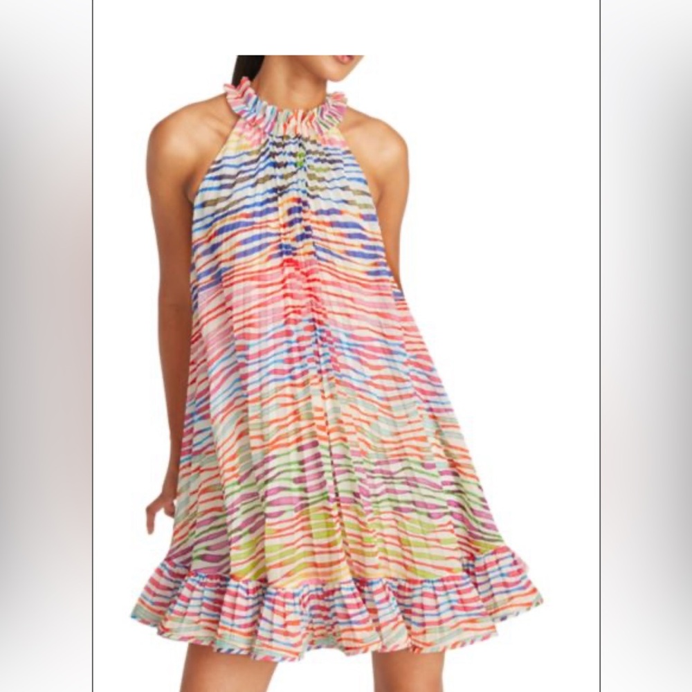 Amur Estfan Pleated Mini Dress NWT